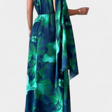 Robe Longue Asymétrique Kelbie avec Une Épaule