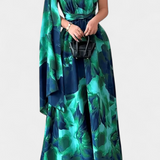 Robe Longue Asymétrique Kelbie avec Une Épaule