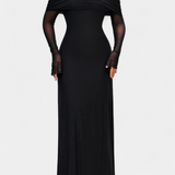 Robe en Maille Ajustée Lorelei avec Décolleté Droite