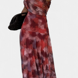 Robe Maxi Tie-Dye Une Épaule Jessamy