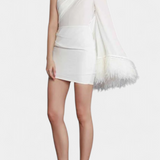 Robe Ajustée Nivalis avec Volants et Décolleté en V