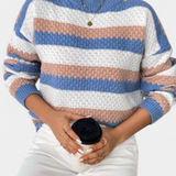 Jersey Oversized à Col Rond Rayé Kristen