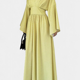 Robe Maxi Géométrique Anelia avec Décolleté en V