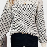 Pull Rachael en Blocs de Couleurs avec Col Rond