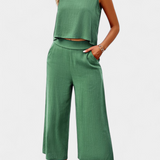 Ensemble Lavinia de Top et Shorts en Lin et Coton