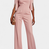 Mono Suelto de Color Sólido Prim avec Col Rond