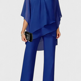 Ensemble Kitty de Deux Pièces avec Design Off-Shoulder et Silhouette Fluide