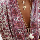 Robe Longue Chinara Boho avec Broderie Ethnique et Silhouette Décontractée