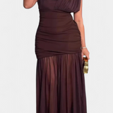 Robe Bodycon en Maille Plissée Noelia