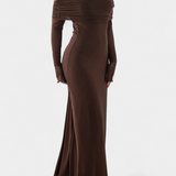 Robe en Maille Ajustée Lorelei avec Décolleté Droite