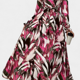 Robe Basel à Manches Longues avec Décolleté en V