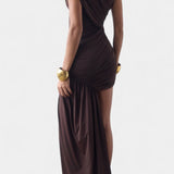 Robe Mini Asymétrique Velia avec Drapé