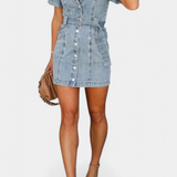 Robe Mini en Denim Lavé Orlena