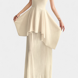 Robe Longue Hollis avec Col Halter et Dos Nu