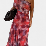 Robe Maxi Tie-Dye Une Épaule Jessamy
