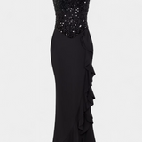 Robe Midi Cindy avec Volants Asymétriques