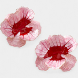 Boucles d'oreilles géométriques en forme de fleur