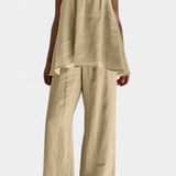Ensemble Lía d'Été avec Top Ample et Pantalons Fluides
