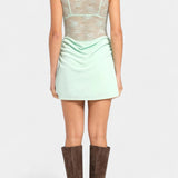 Robe Mini Sans Manches en Dentelle Nottola