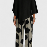 Ensemble Asymétrique Aleida avec Top et Pantalons Imprimés