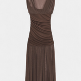 Robe Bodycon en Maille Plissée Noelia