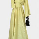 Robe Maxi Géométrique Anelia avec Décolleté en V