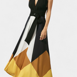 Robe Longue Polymorphe Nava avec Dos Ouvert et Silhouette Polyvalente