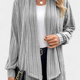 Cardigan Casual Sansel avec Capuche et Poches