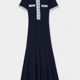 Robe Midi en Tricot Alexia avec Détail