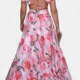 Robe Longue Imprimée Shazia avec Dos Nu