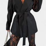 Ensemble Blazer Oversized Demelza et Pantalons en Dentelle Florale