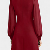 Robe Jacequeline A-Line avec Boutons et Col Rond