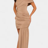 Robe Mini Asymétrique Velia avec Drapé