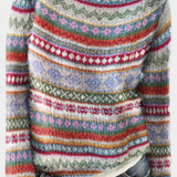 Pull en Tricot avec Imprimé Nordique Jolessa