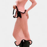 Ensemble Jupe en Tricot Stormi avec Bords Volants