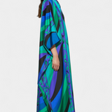 Kaftan Fiorella avec Imprimé Psychédélique Iride