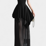 Robe Longue Hollis avec Col Halter et Dos Nu