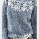 Pull en Tricot avec Imprimé Nordique Jolessa