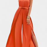 Mono Asymétrique Nyree avec Découpe et Manche avec Nœud