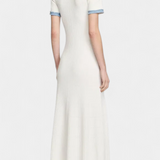 Robe Midi en Tricot Alexia avec Détail