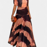 Robe Maxi Tie-Dye Une Épaule Jessamy