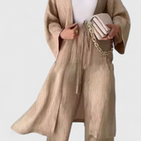 Ensemble Détendu de Deux Pièces Caspian avec Kimono Long