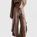 Ensemble Décontracté Maeva en Deux Pièces avec Ouverture et Nœud