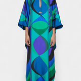 Kaftan Fiorella avec Imprimé Psychédélique Iride
