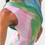 Robe Luella Pastel avec Silhouette Fluide et Coupe Flatteuse