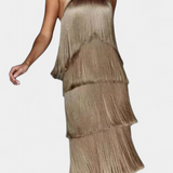 Robe Saidey avec Franges et Dos Nu