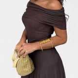 Robe Maxi Tie-Dye Une Épaule Jessamy