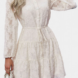 Robe Chemise Soreia avec Manches Longues Texturées