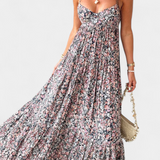 Robe Maxi Florale Reyna avec Dos Nu