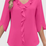 Blouse Casual Annemiek avec Coupe Ample et Style Sophistiqué